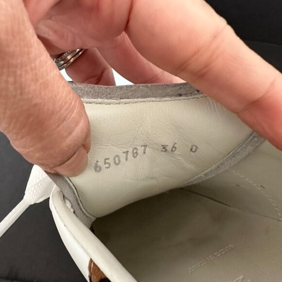 Alexander McQueen Oversized Leopard Print Back Sneakers Size 36 - Picture 7 of 13